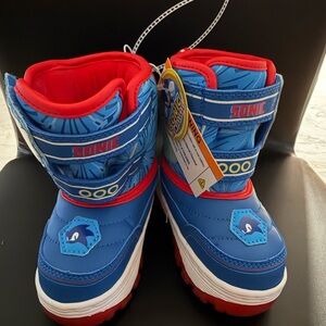 Sonic Blue and Red Kids light Boots